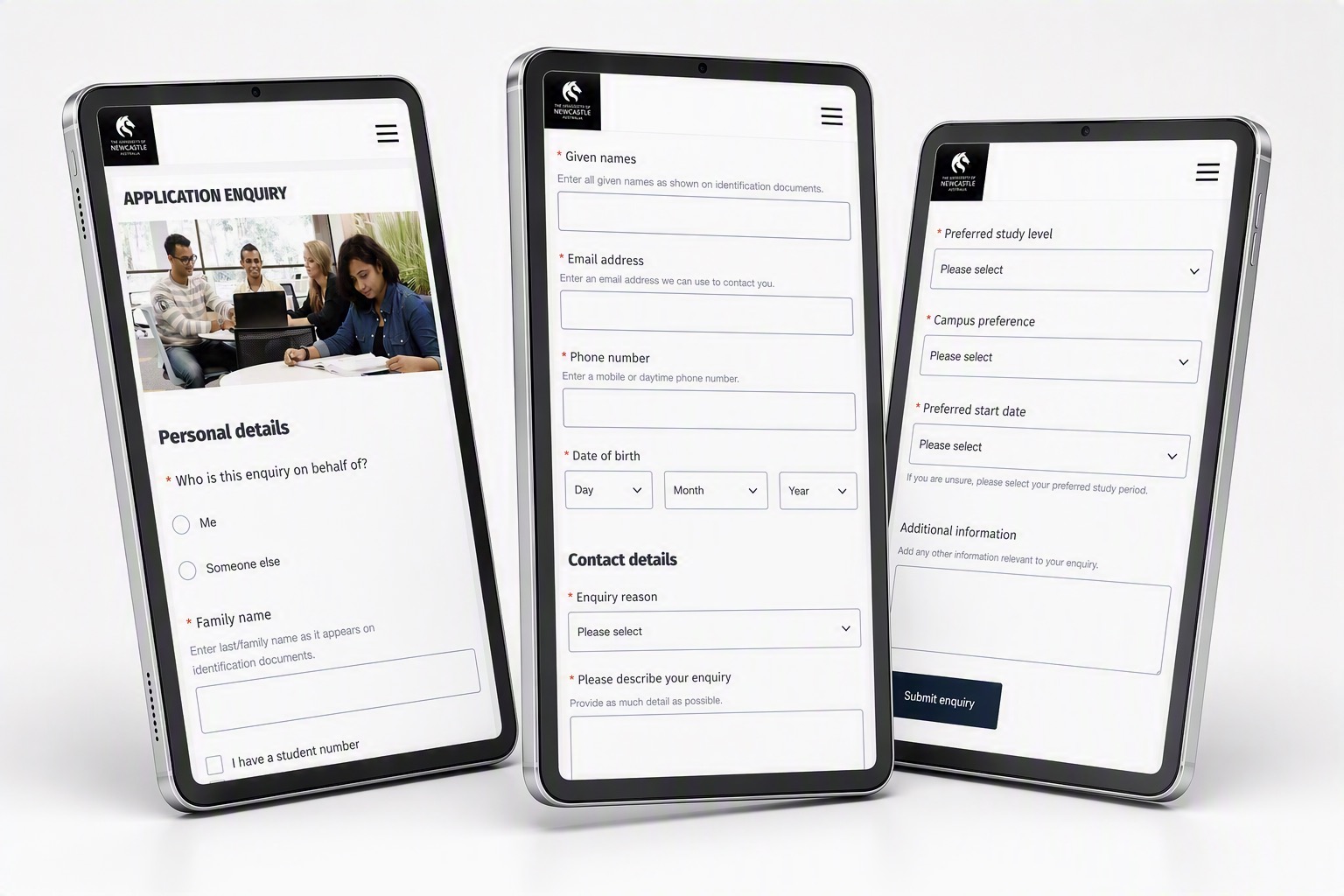 Lean UX contact form